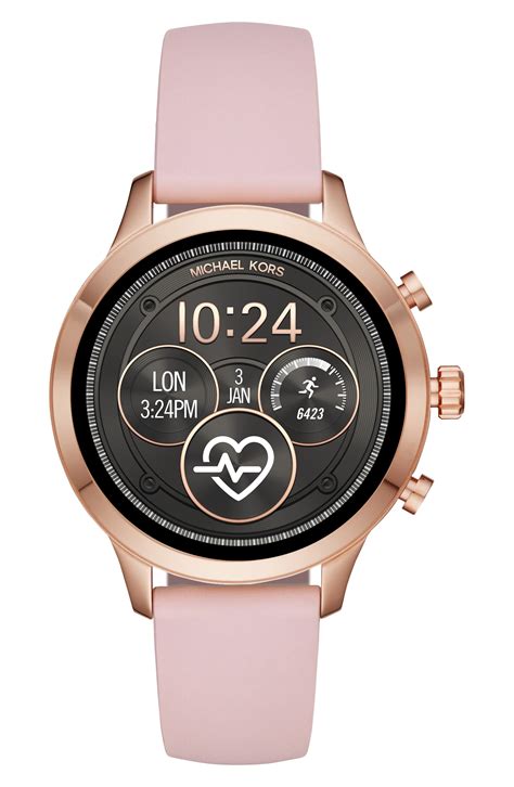 michael kors pink strap watch|michael kors silicone watch band.